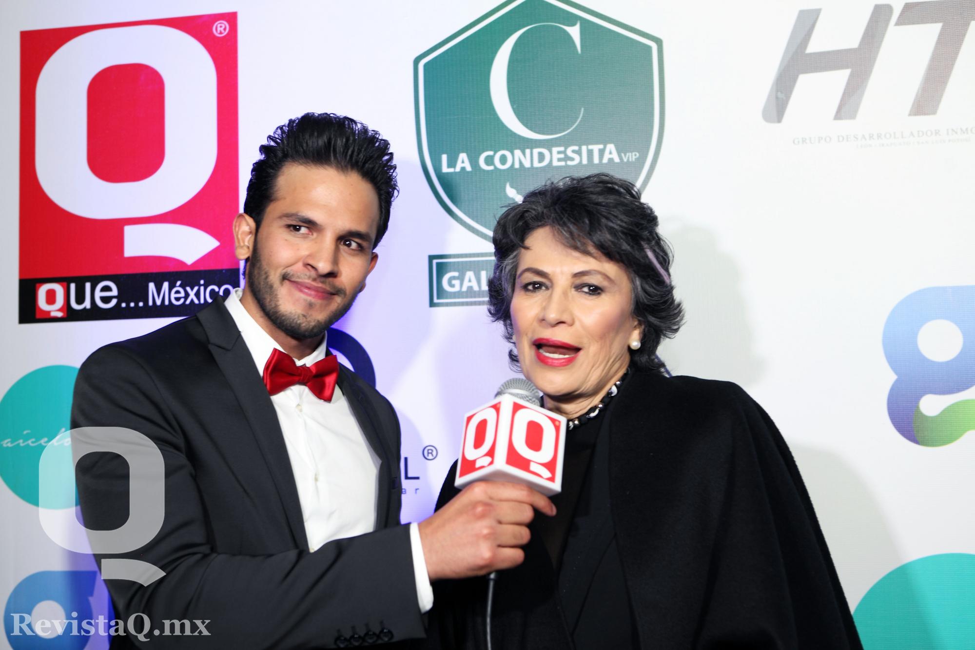 Patricia Reyes Spíndola entrevistada sobre sus proyectos en los Premios Q
