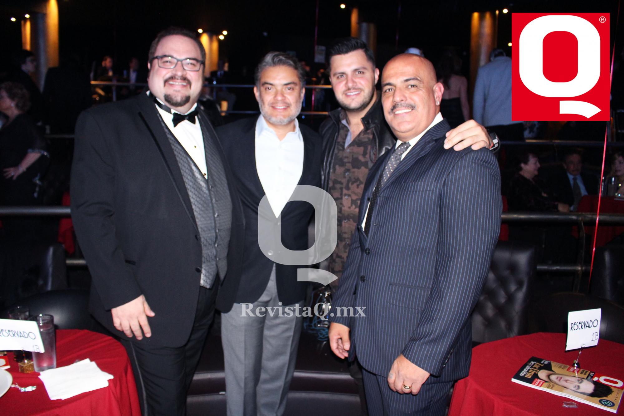 Lalo Manzano Jr., Reynaldo López, Paul Stanley y Juan Carlos Casasola