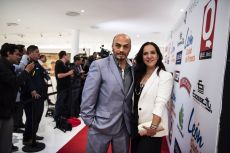 El actor del Cartel de los Sapos Estebán Franco y su esposa