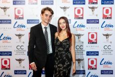 Brando Bernardi y su novia